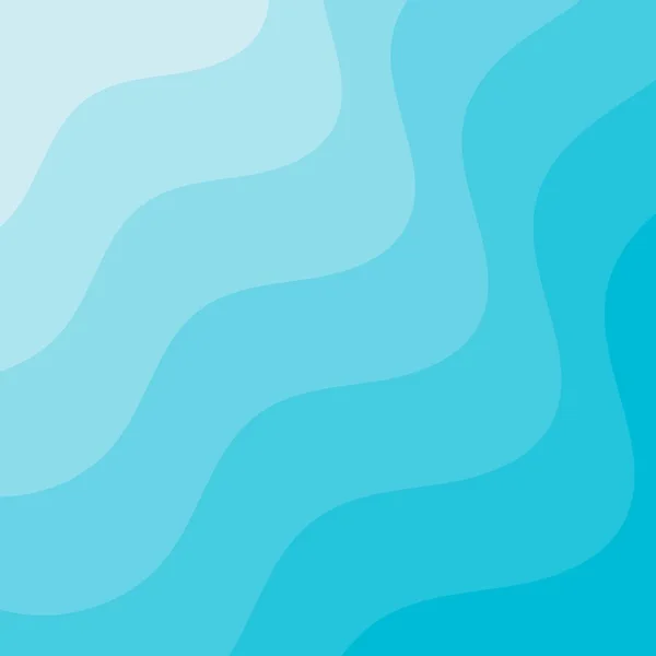 Blaue Form Wellenverlauf Hintergrund — Stockvektor