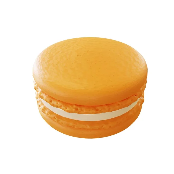 Orange Macaron Picture Rendering — Stock Photo, Image