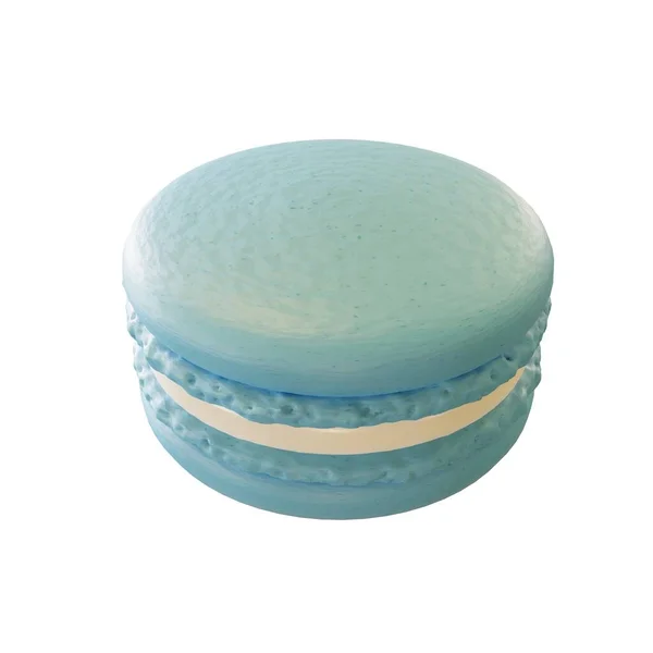 Blue Macaron Picture Rendering — Stock Photo, Image