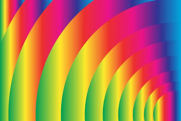 Gradiente Arco Iris Lujo Superposición Curva Círculo Fondo Ilustración Vectorial — Archivo Imágenes Vectoriales