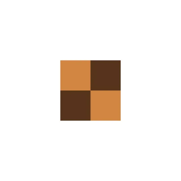 Chocolate Cookies Cartoon Icon Pixel Art Vector Illustration — ストックベクタ