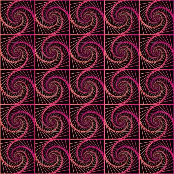 Abstrato Rosa Roxo Redemoinho Linhas Espiral Spirograph Formas Onda Sem —  Vetores de Stock