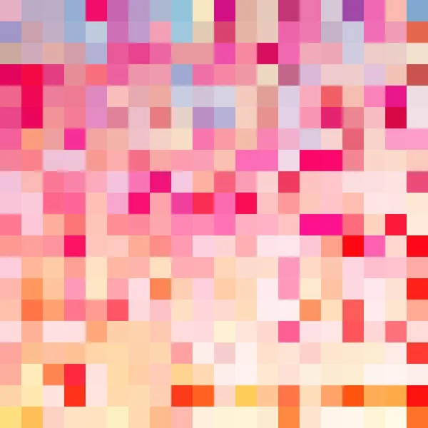 Abstrakt Färgglada Mosaik Bakgrund Kvadrater Slumpmässigt Mönster Pixel Konst Vektorillustration — Stock vektor