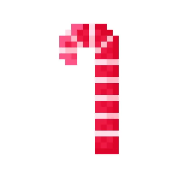 Caramelle Pixel Giochi Candy Pixel Art Buon Natale Ciao — Vettoriale Stock