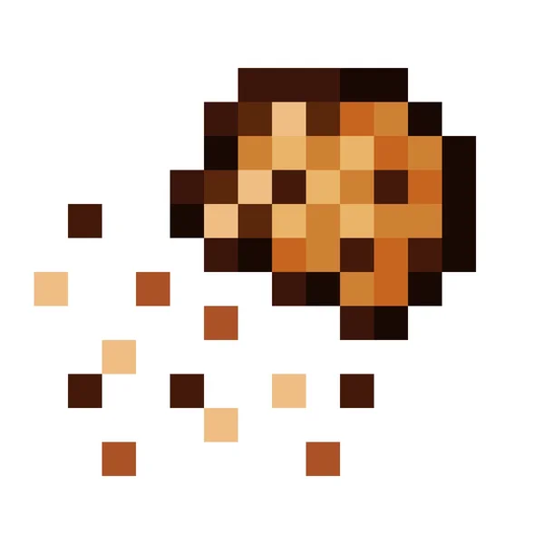 Chocolate Chip Cookies Pixelkunst Vektorbild — Stockvektor