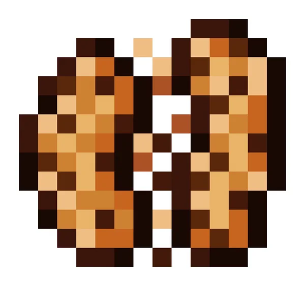 Chocolate Chip Cookies Pixel Art Imagen Vectorial — Archivo Imágenes Vectoriales