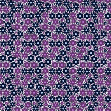 Mor ve mavi çiçek ve yaprak arkaplanı. Soyut model arkaplanı. Renkli ambalaj kağıdı.