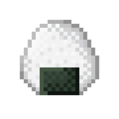 Pirinç topu piksel sanatı.