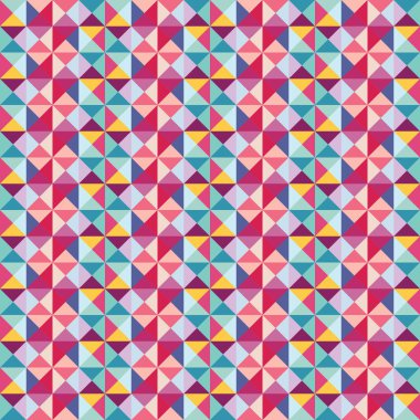Renkli kare piramit 3 boyutlu fayanslar. Soyut dikişsiz desen.
