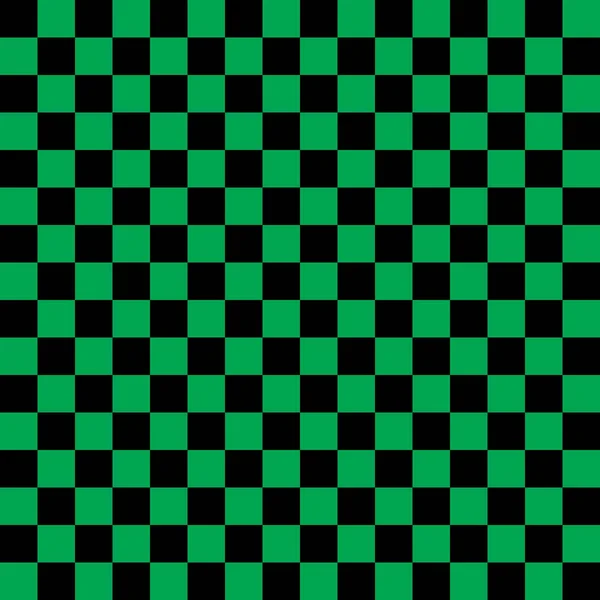 Black Green Checkerboard Pattern Background — стоковый вектор