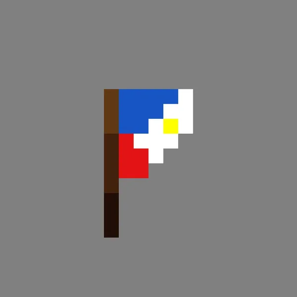 Arte Pixel Bandeira Das Filipinas Ilustração Vetorial — Vetor de Stock