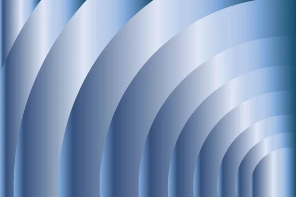 Blue White Gradient Luxury Overlap Curve Circle Background Vector Illustration — Stok Vektör