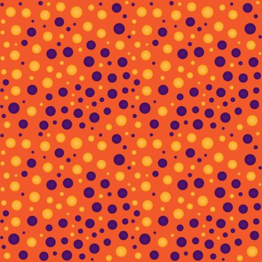 Turuncu ve mor geometrik daireler arkaplan.