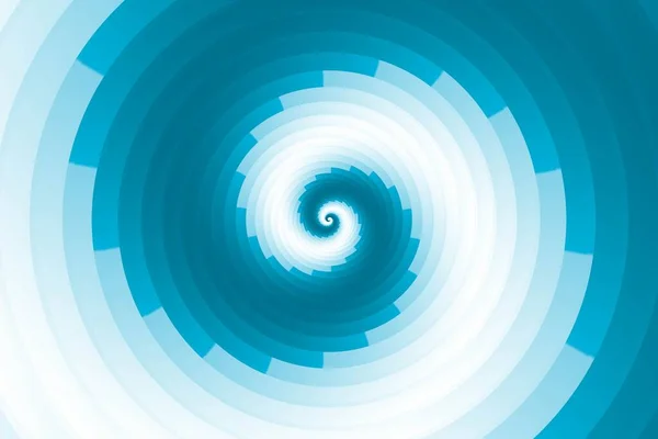 Abstrato Azul Branco Espiral Redemoinho Estilo Fibonacci Espiral Fundo Ilustração —  Vetores de Stock