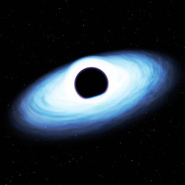 Blue Black Holes Рендеринг Таинственное Измерение Червоточины — стоковое фото
