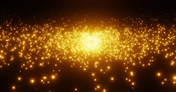 Particle Effect background. Gold effect picture.