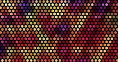 Renkli soyut geometrik mozaik altıgen arkaplan.