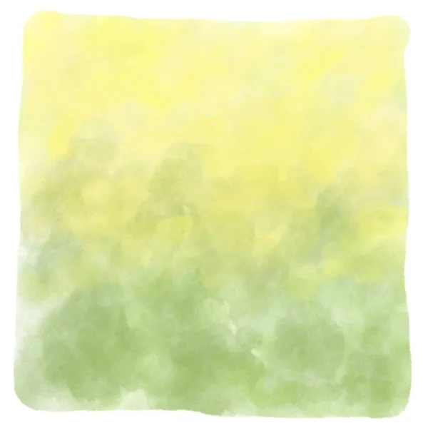 Green Yellow Pastel Watercolor Sky Texture Background — Stockfoto