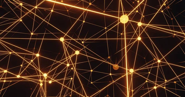 Altın kablo bilim kurgu teknolojisi geçmişi. 3d oluşturma.