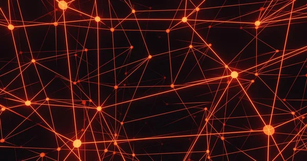 Turuncu kablosuz bilim kurgu teknolojisi geçmişi. 3d oluşturma.