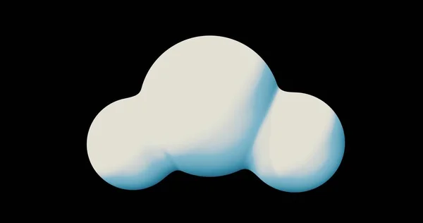 Shapes Abstract Cloud Rendering Cloud Cloud Cartoon — Stock Fotó