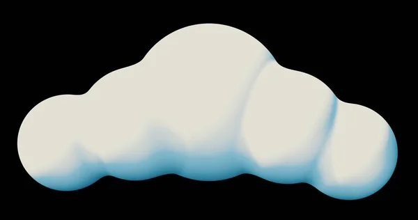 Формує Абстрактну Хмару Візуалізація Cloud Хмарний Мультфільм — стокове фото