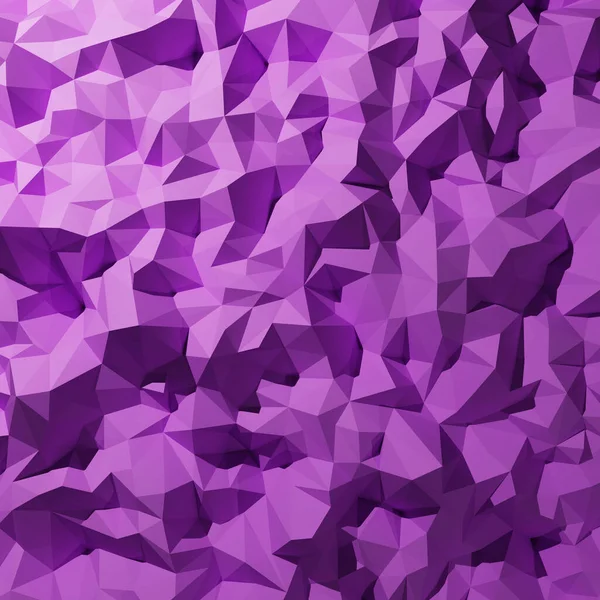 Purple polygon background 3d rendering, 3d illustration.