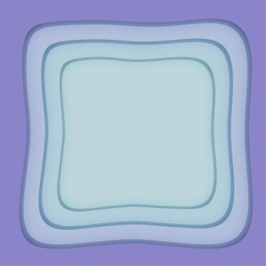 Mavi ve mor kağıt kare kare kesim arka plan. 3d oluşturma.