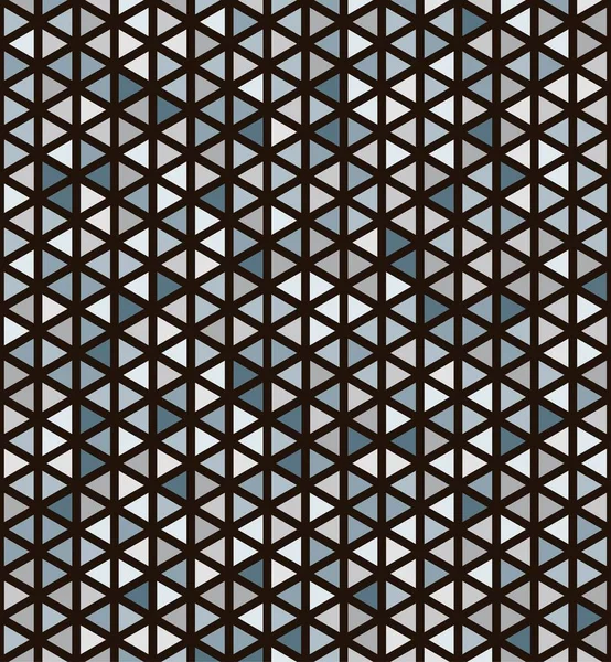Grau Blau Und Braun Abstrakte Dreieck Oder Würfel Muster Dicke — Stockvektor