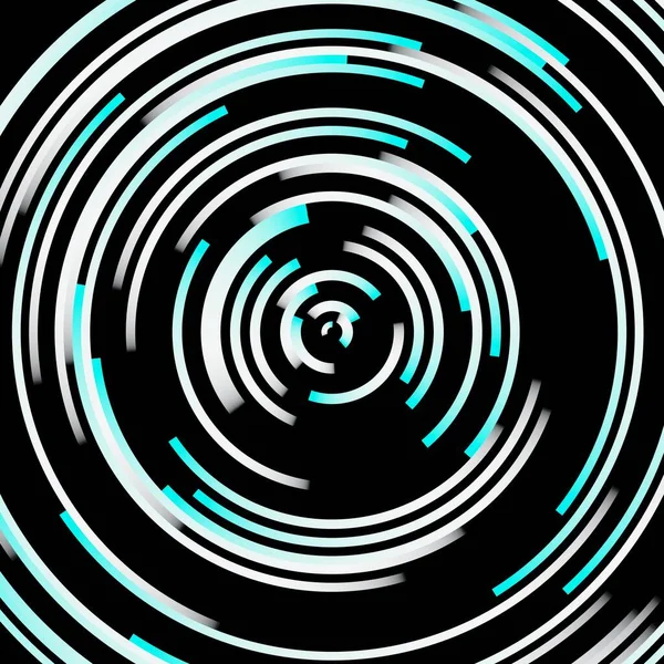 Black White Blue Abstract Circle Technology Background Rendering — Stock Photo, Image
