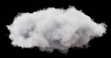Shapes abstract cloud. 3d rendering of Cloud.