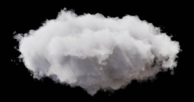 Shapes abstract cloud. 3d rendering of Cloud.