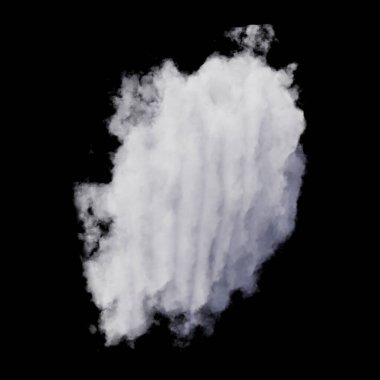 Shapes abstract cloud. 3d rendering of Cloud.