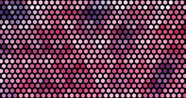 Pembe ve mor soyut geometrik altıgen arkaplan.