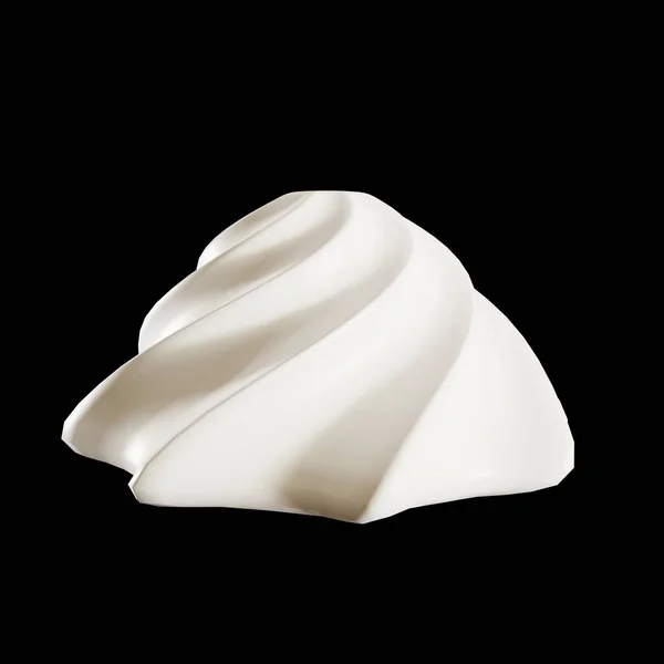 白色甜蛋白乳酪 3D渲染 — 图库照片