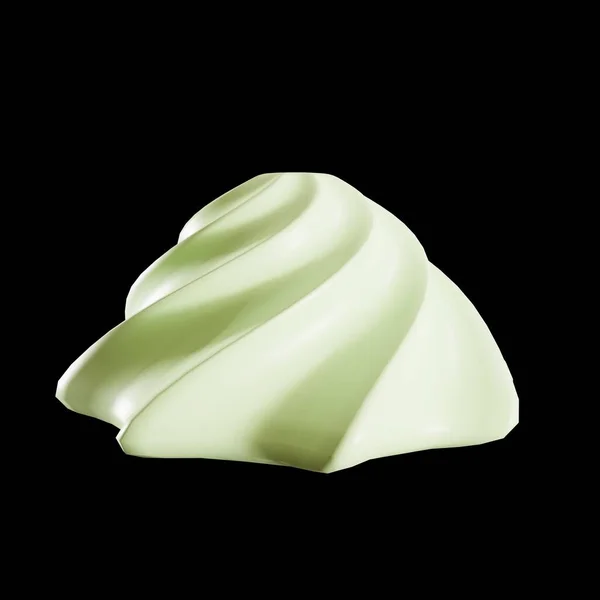 緑のパステル甘いメレンゲ 3Dレンダリング — ストック写真