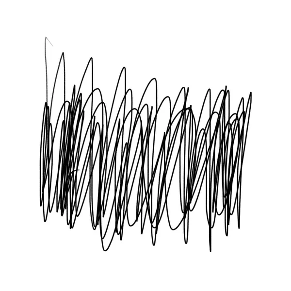 Freestyle Tekening Formless Doodle Abstracte Handtekening Schrijfpatroon — Stockfoto