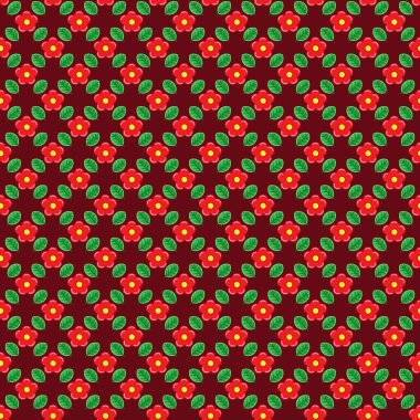 Renkli çiçek ve yapraklar arkaplan.