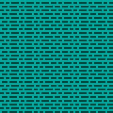 Yeşil tuğla desenli pikseller. Vektör arkaplanı.