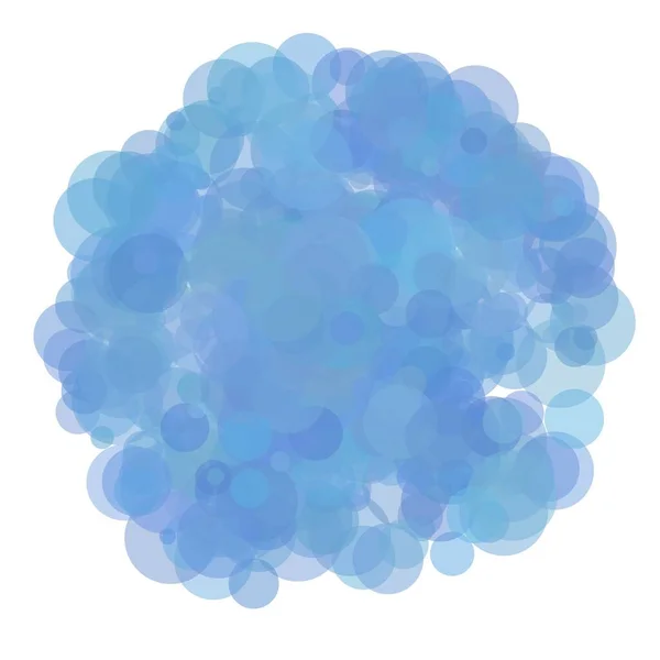 Blå Abstrakta Cirklar Slumpmässig Bakgrund — Stockfoto