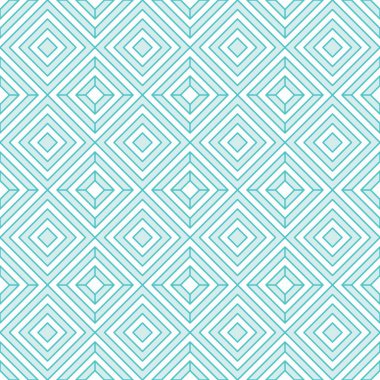Beyaz ve mavi pastel soyut çizgi geometrik köşegen kare dikişsiz desen arkaplanı. Vektör illüstrasyonu.