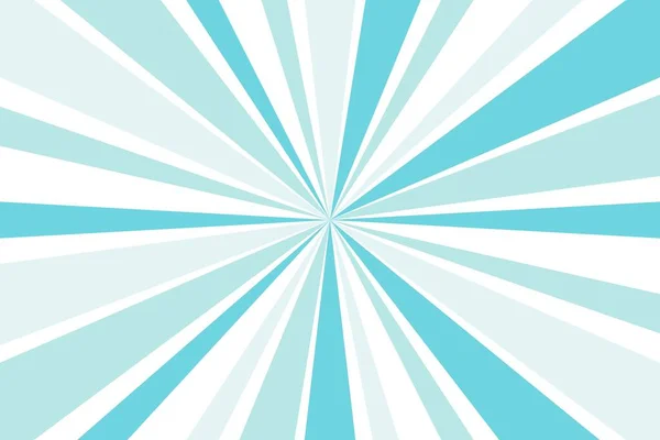 Bílé Modré Sunburst Vzor Pozadí Vektorová Ilustrace — Stockový vektor