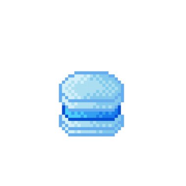 Makarna pikseli. Makarna çizgi filmi. Vektör çizimi. Sevgililer Günü.