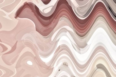 Beyaz, krema ve kahverengi soyut dalga teknolojisi arka planı.