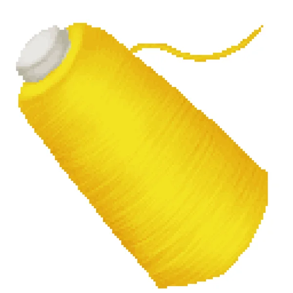 Arte Pixel Fio Amarelo — Fotografia de Stock