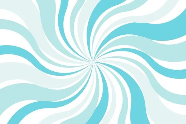 Branco Azul Pastel Sunburst Torção Padrão Fundo Ilustração Vetorial — Vetor de Stock