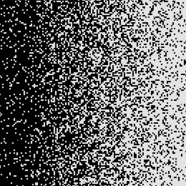 White Black Halftone Background Pixel Art — Stock Photo, Image