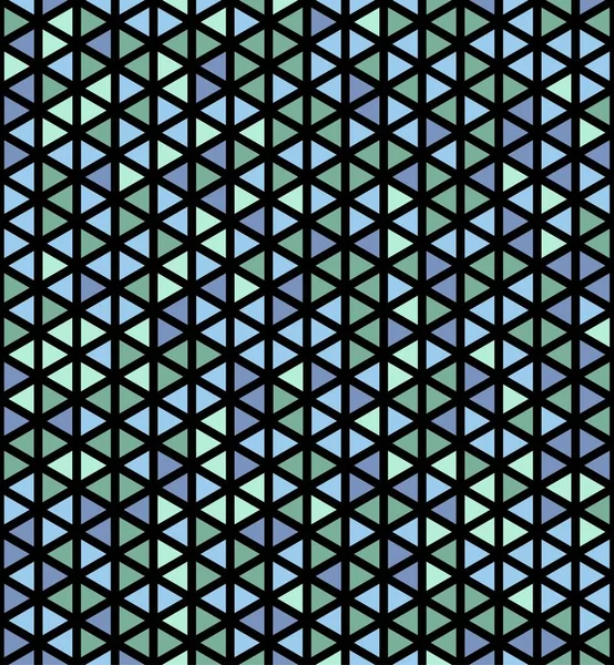 Triângulos Abstratos Azuis Verdes Pretos Cubos Padrão Linhas Grossas Fundo — Vetor de Stock