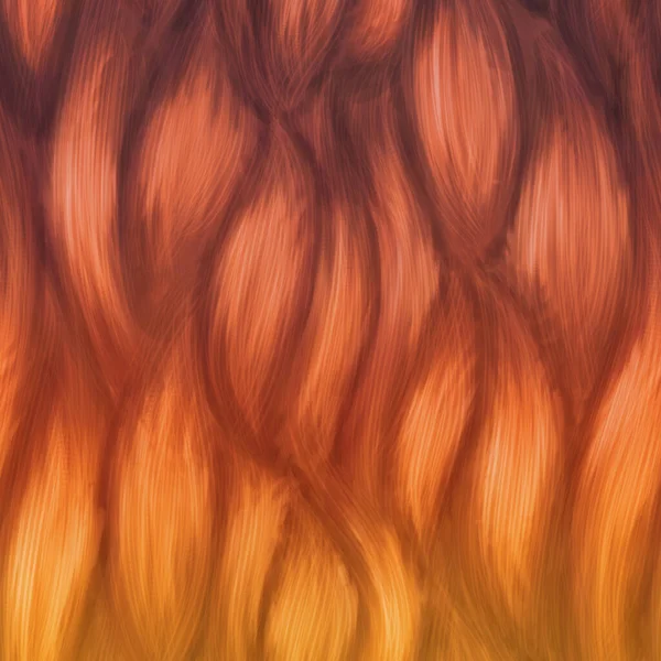 Braune Und Orange Abstrakte Lockige Haare Textur Muster Hintergrund — Stockfoto