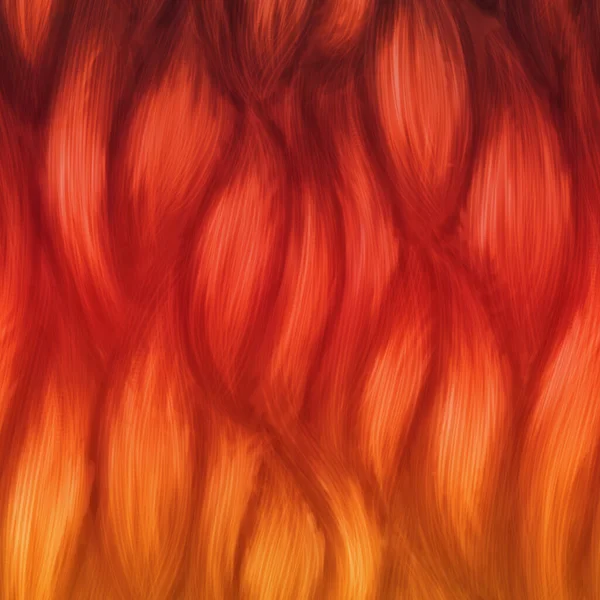 Rouge Orange Abstrait Cheveux Bouclés Texture Motif Fond — Photo